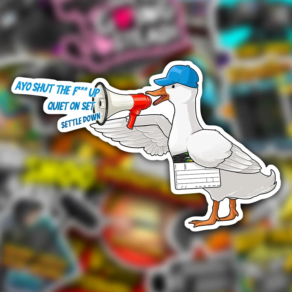 Quiet On Set Duck Sticker