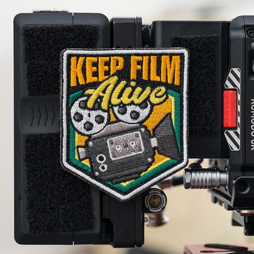 Keep Film Alive Velcro Embroidered Camera Patch