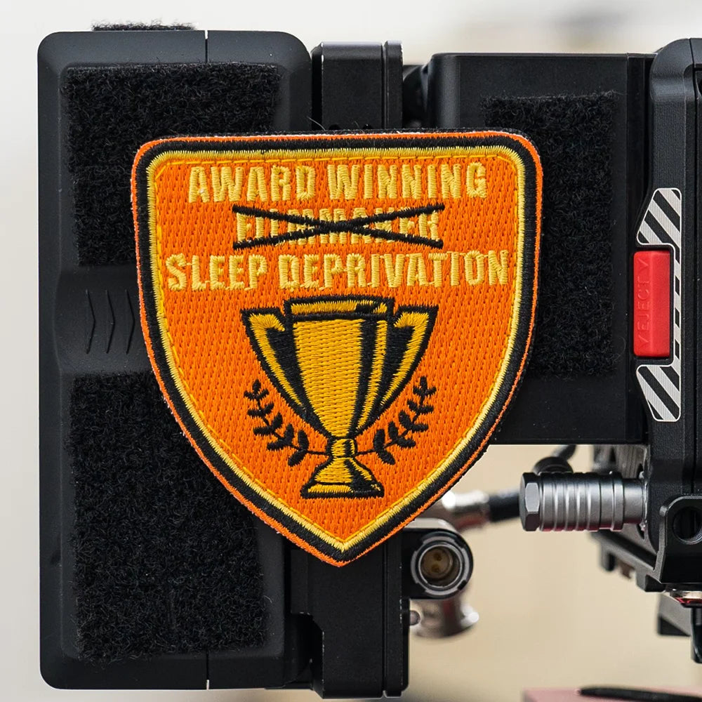 Award Winning Sleep Deprivation Velcro Embroidered Camera Patch