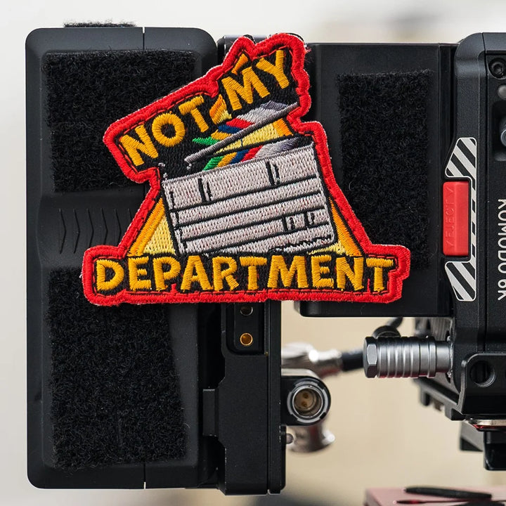 Not My Department Velcro Embroidered Camera Patch