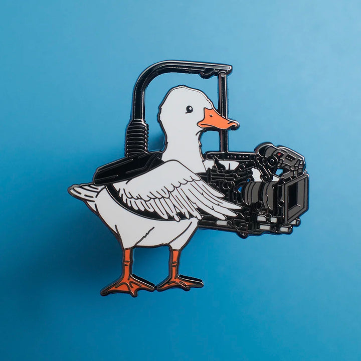 motionpicturepeels hard enamel pin rubber clutch f it we ball funny filmmaking filmmaker set life not my department no i dont want to read your script i only work for exposure yeah im an ac always crying Cinematographer Duck Pin