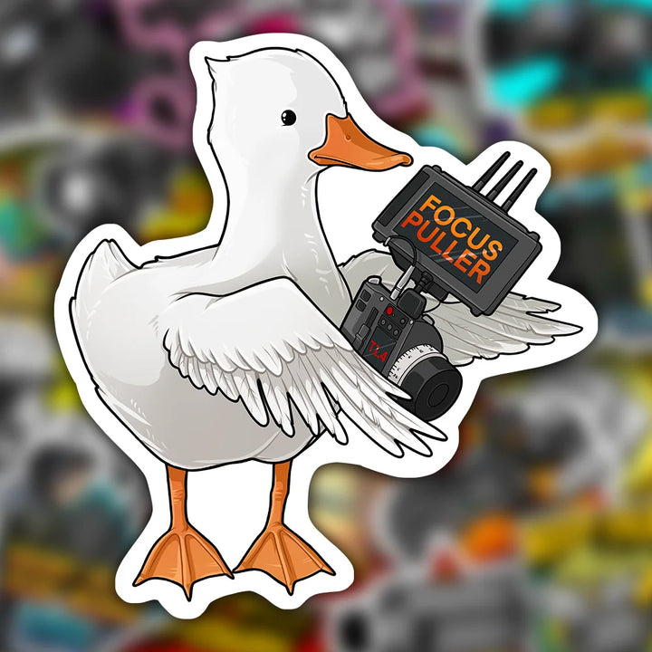 Sticker matte duck stickers embroidered patches velcro patches funny stickers Funny filmmaker stickers Funny patches Camera Stickers Filmmaker Stickers Filmmaking Stickers Movie set memes Movie set humor film memes filmmaker memes filmmaking memes 1st ac sticker