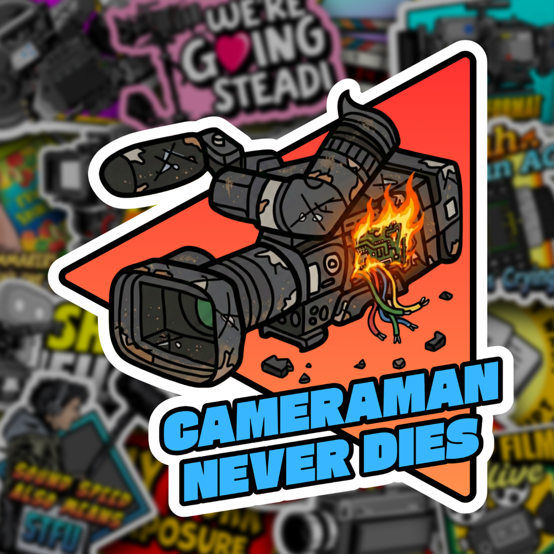 Cameraman Never Dies Sticker