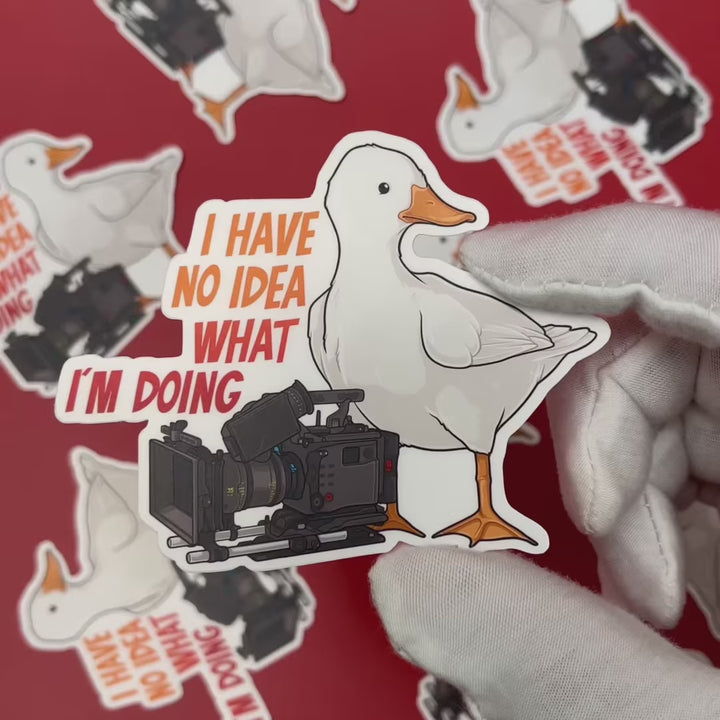 I Have No Idea What I'm Doing Duck Sticker
