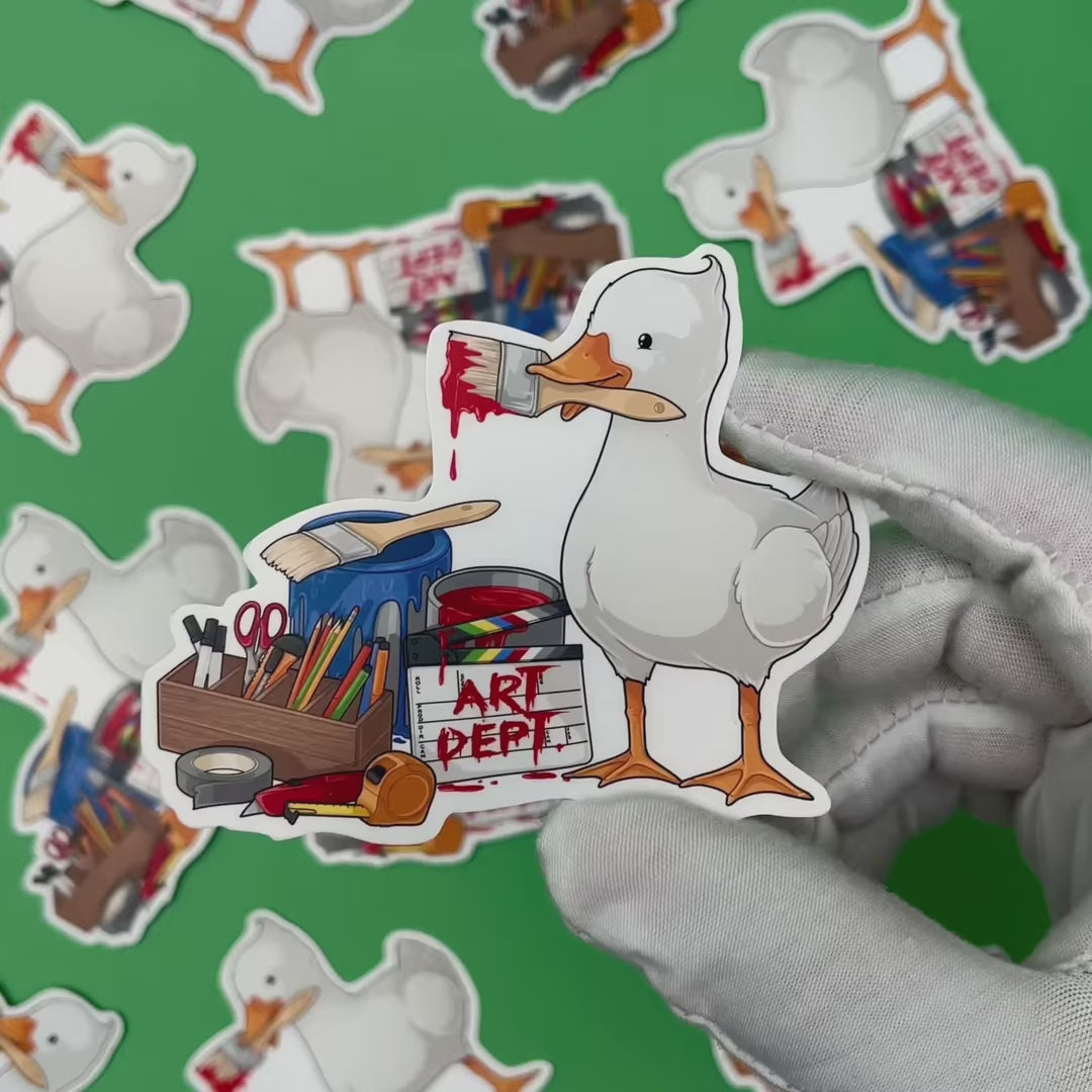 Art Department Duck Sticker