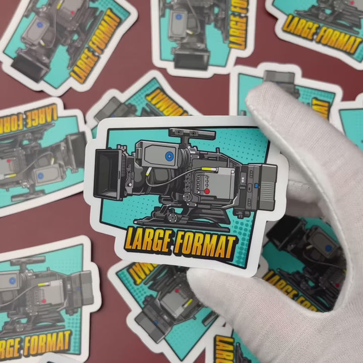 Large Format Camera Sticker